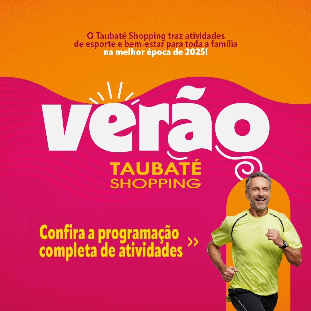 Projeto Verão Taubaté Shopping oferece atividades gratuitas para os clientes