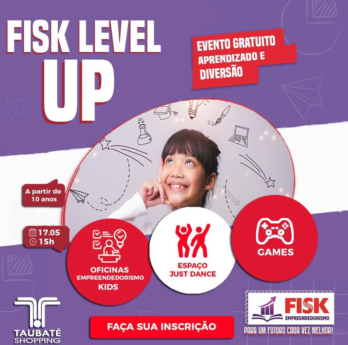 Oficinas, jogos e teatro são atrações no Taubaté Shopping neste fim de semana