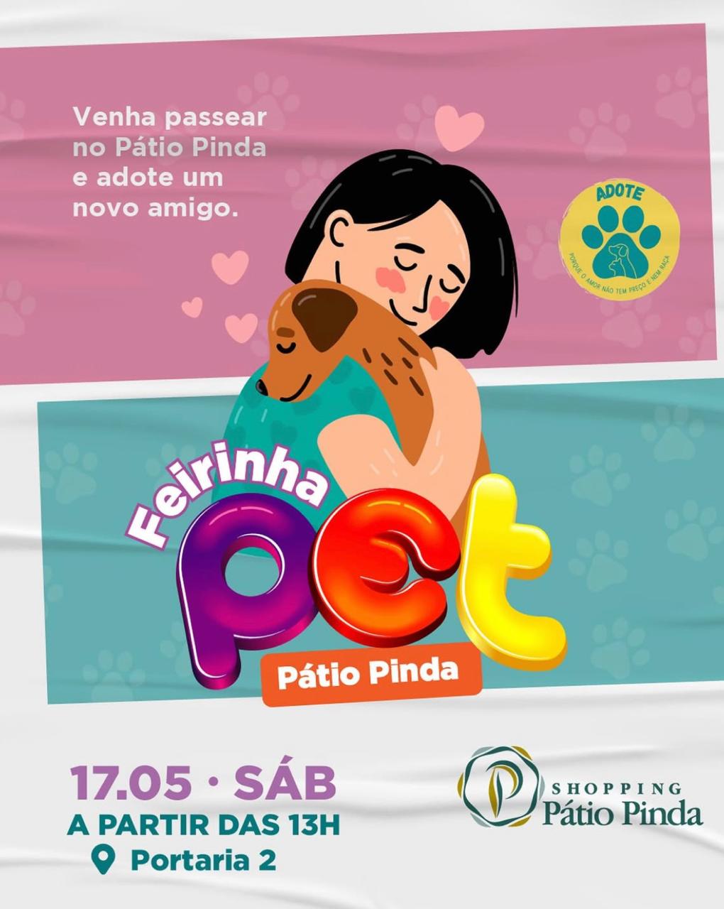 Sábado especial no Shopping Pátio Pinda une diversão para crianças e amor pelos pets