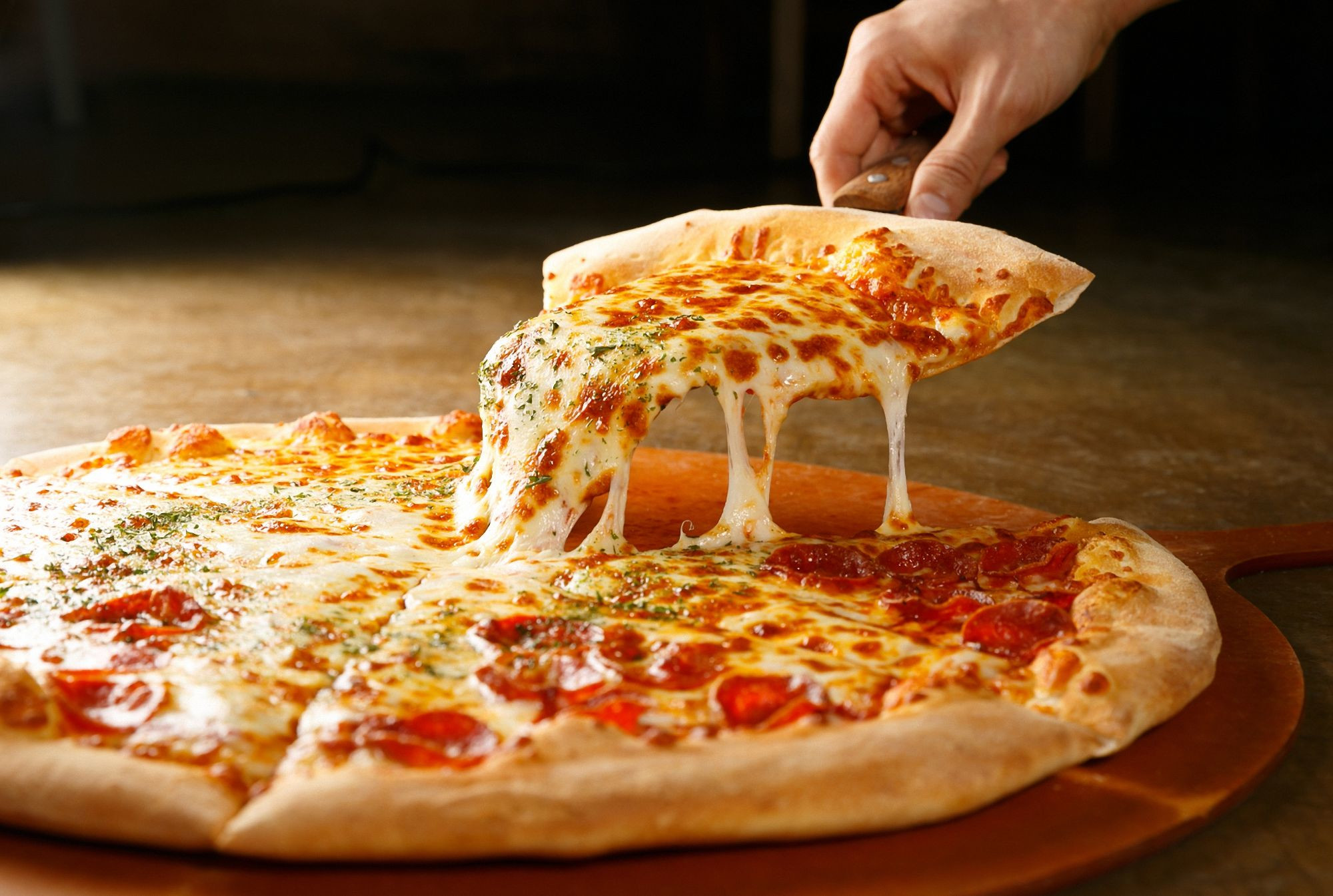 Pizza sem Gluten feita com arroz amanhecido