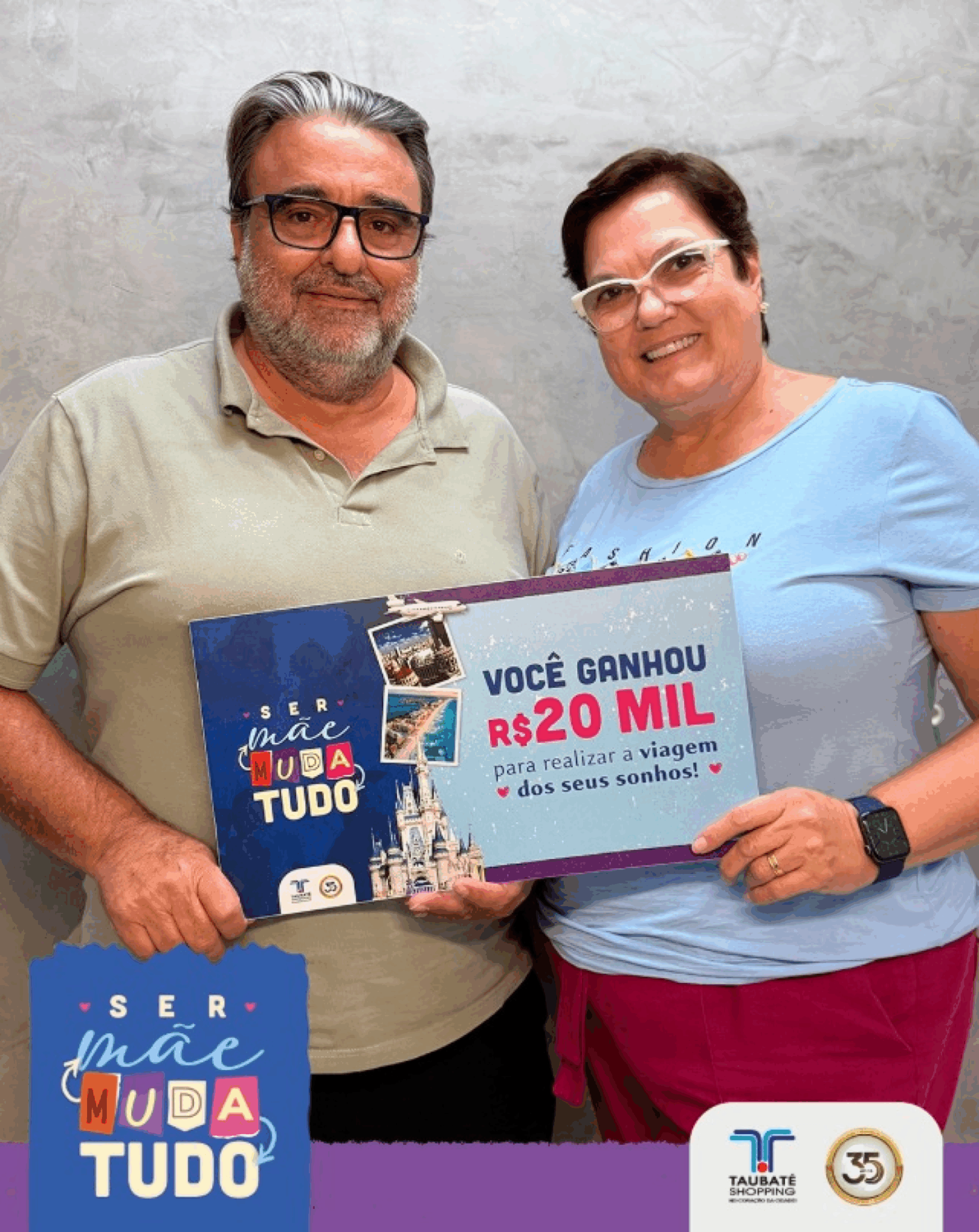 Taubaté Shopping conclui campanha e anuncia o ganhador da promoção “Ser Mãe Muda Tudo”