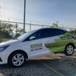 Carro do Programa Despoluir, iniciativa ambiental desenvolvida pelo SEST SENAT e CNT para redução das emissões de poluentes atmosféricos